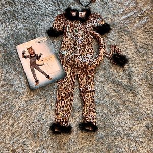 Super beautiful girl leopard jumpsuit costume size S